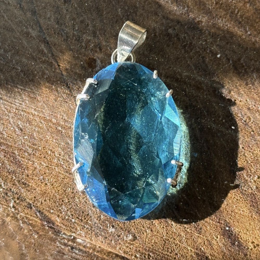 Blue Glass 925 Pendant